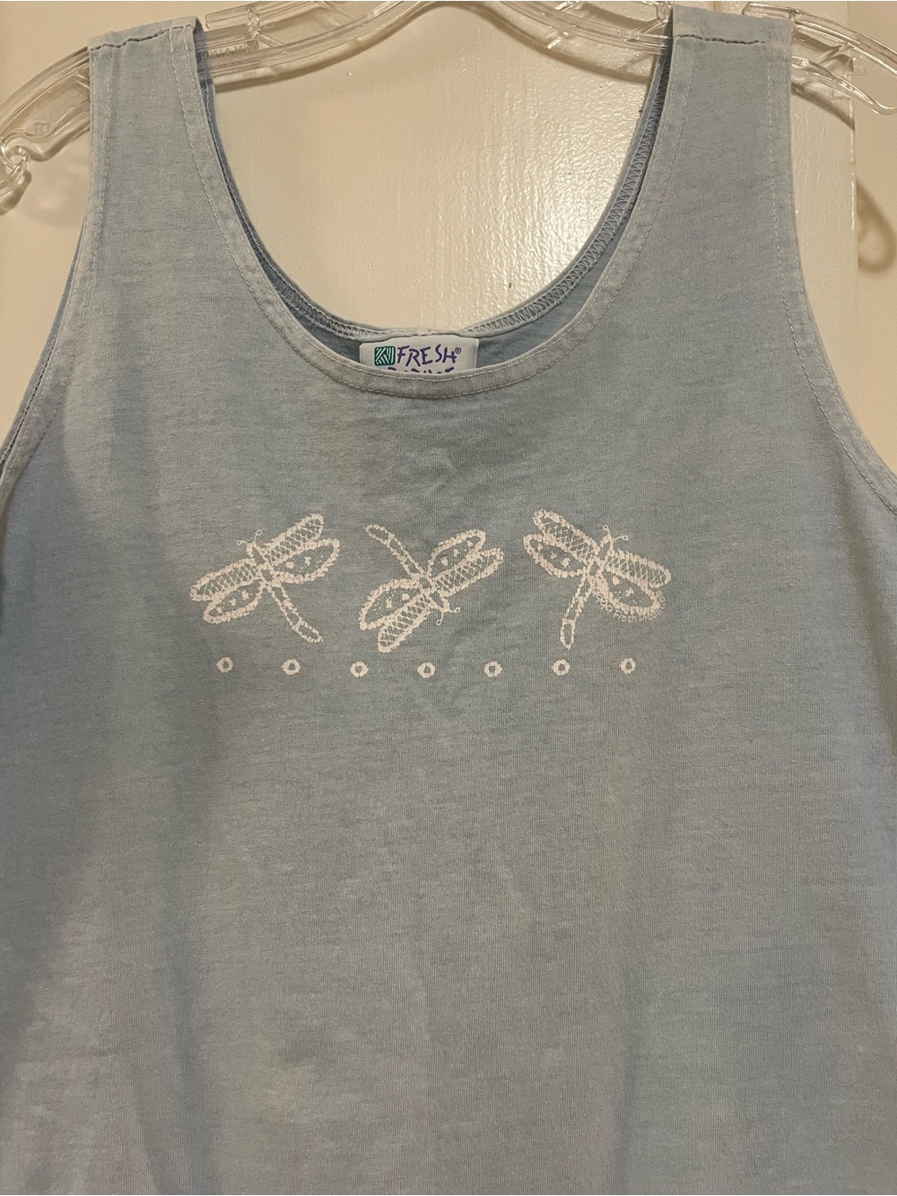 fresh produce Light Blue Graphic Tank dress medium - Picture 2 of 6